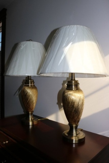 Pair of side table lamps