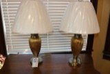 Pair of side table lamps