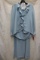 Manapoly blouse & skirt size 10 - light blue - $410 retail