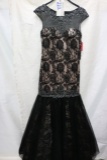 Clarisse size 10 - black/nude - $350 retail