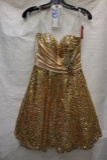 Clarisse size 4 - gold - $250 retail