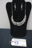 Necklace with earings and display