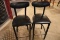 10 Black metal frame mates style bar chairs