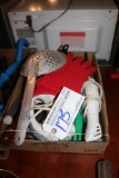 Box of assorted kitchen utensils