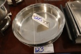 2 - Round stainless pans