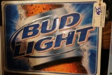 Bud Light wall tin