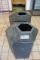 2 Octagon trash receptacles - some cracks in lids