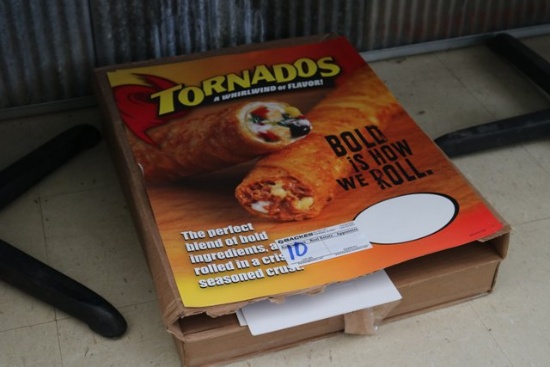 2 Boxes Tornados advertising