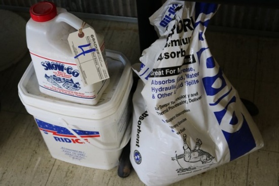 Ice melt & oil floor dry