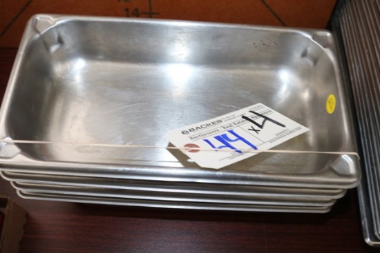4 - 1/4 x 4" Stainless inset pans