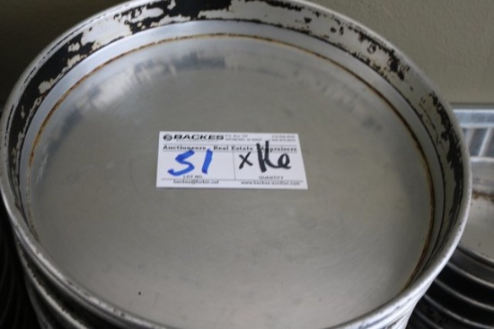 16 - 14" Aluminum deep dish pizza pans