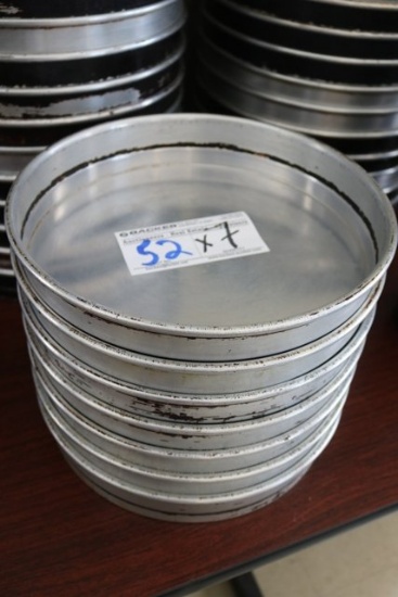 7 - 12" Aluminum deep dish pizza pans