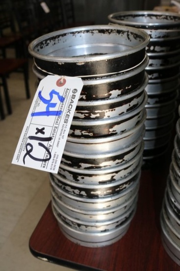 12 - 6" Aluminum deep dish pizza pans