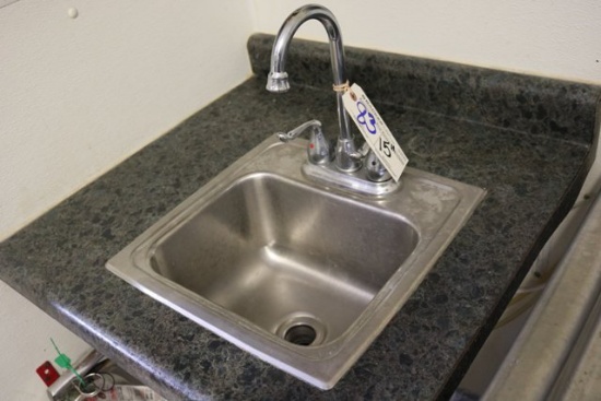 Stainless drop in hand sink