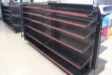 8' Lozier black island shelving 54