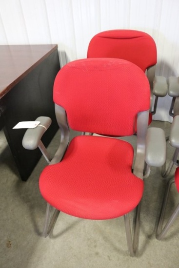 X2 - Herman Miller red tweed office chairs w/ flex backs - very comfortable