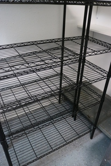 Times 2 - 12" x 36" black coated racks