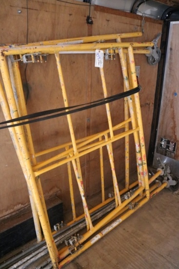Times 2 - sets of 60" x 60" Biljax scaffolding with bracing and castors