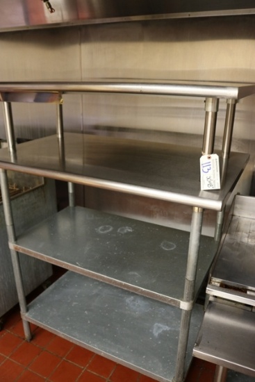 30" x 48" multi shelf stainless table