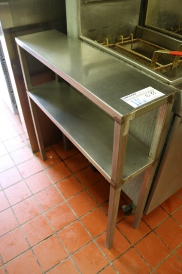 9" x 33" stainless grill line filler table