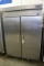 Hobart DAF2 stainless 2 door freezer - handle needs repairs