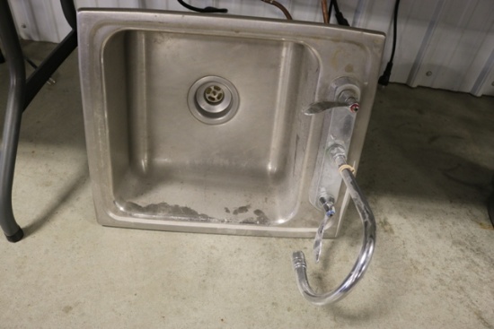 17" stainless drop in sink