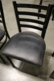 Times 8 - metal framed ladder back dining chairs