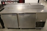 Beverage Air PT67 refrigerated prep table - as is