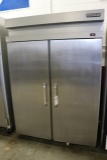 Hobart DAF2 stainless 2 door freezer - handle needs repairs