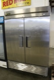 True T49F stainless 2 door freezer