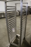 Aluminum portable sheet pan rack