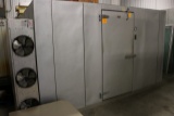 Brown 11’ x 11’ walk in freezer w/ floor, 3 fan evap & compressor, 3 ph