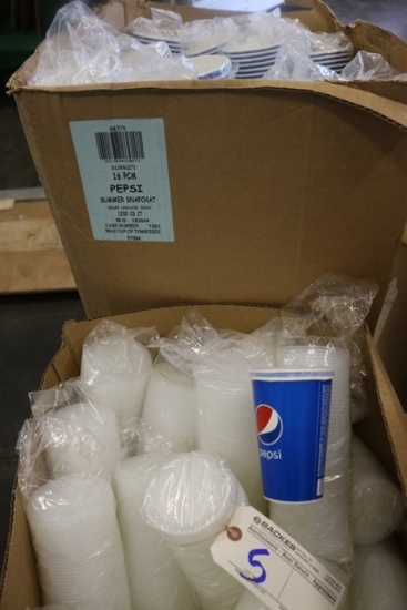 16oz Pepsi cups with lids