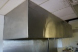 Captive Air 45” x 12’ stainless exhaust hood with built in make-up air, exh