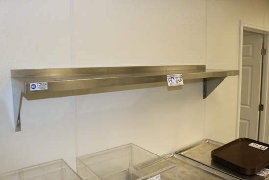 Royal 12" x 60" Stainless steel wall mount shelf