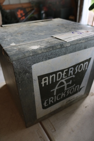 Anderson Erickson galvanized milk cooler