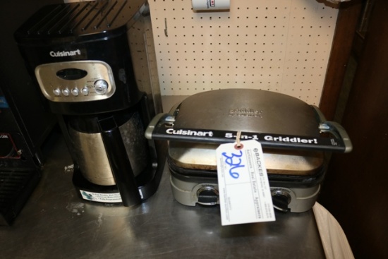 Cuisinart coffee maker and grill