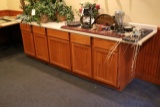8' Oak base cabinets with 9' Formica top