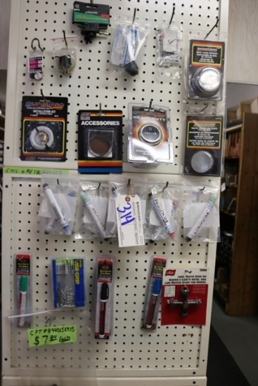 End cap with paint markers, hour meter & misc. - sales tax applies