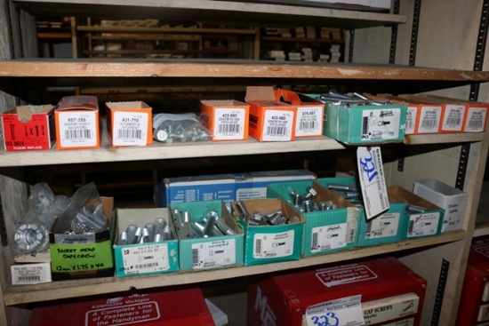 2 Shelves assorted bolt inventory - sales tax applies