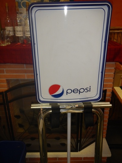 Side walk Pepsi sign & tray stand