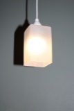 Hanging single globe light fixtures - all different colors