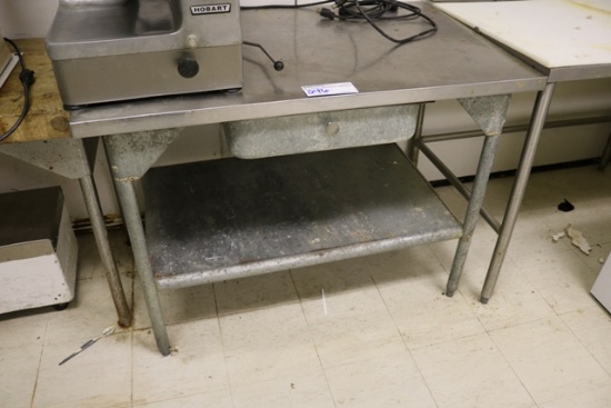30" x 48" Stainless work table