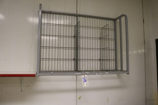 48" Wall mount poly tray wall rack