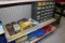 Shelf of nuts, bolts, & a parts bins