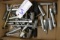 Flat of chainsaw wrenches & tools