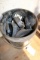 Bucket of castors