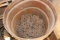 Under 1/2 full barrel of steel chain