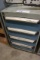 Rousseau 4 drawer parts cabinet