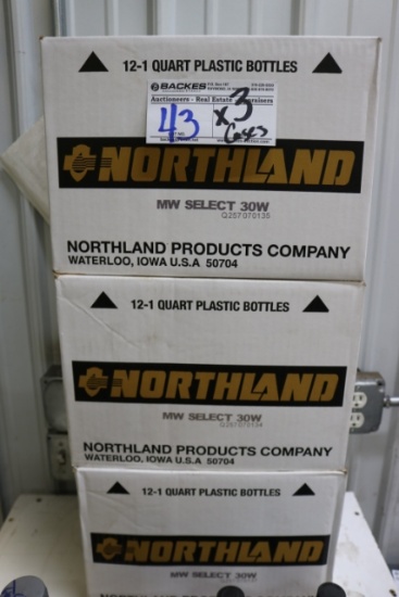 Times 3 - Cases of Northland MW select 30W oil